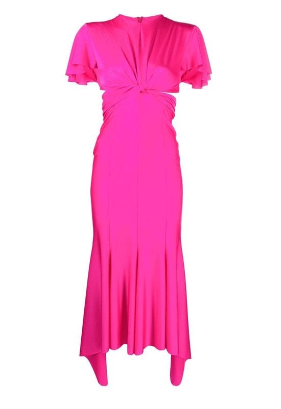 vestido fucsia