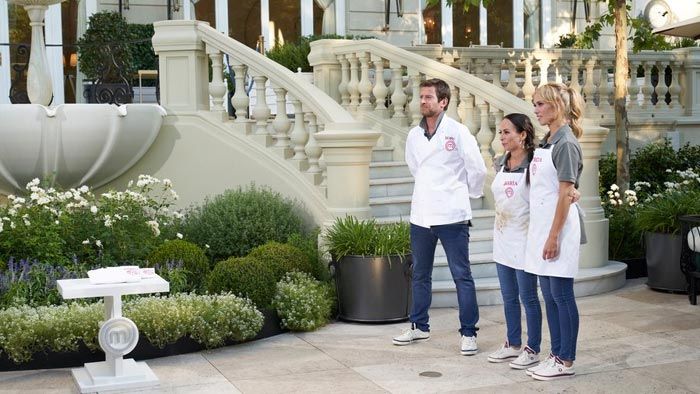 Patricia Conde, Manu Baqueiro y Lorena Castell en la final de MasterChef celebrity