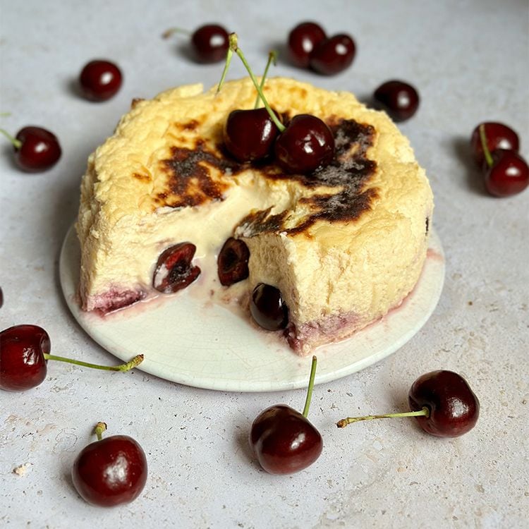 'Cheesecake' original de cerezas