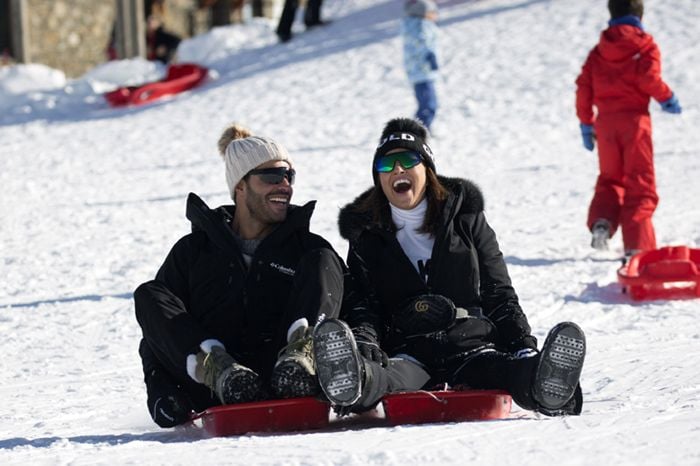 Paula Echevarría y Miguel Torres en la nieve