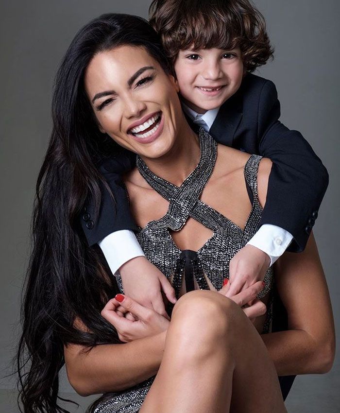 Zuleyka Rivera y su hijo, Sebastian Barea