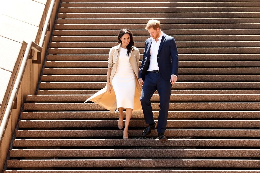 Príncipe Harry y Meghan Markle en Sidney en octubre de 2018