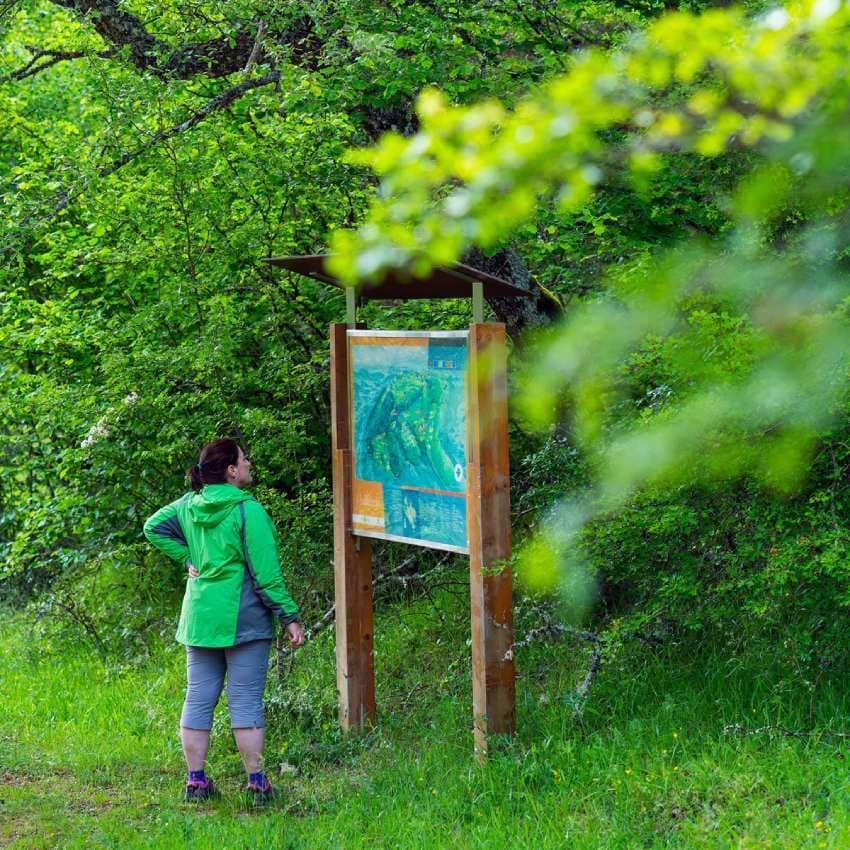 Itinerarios senderistas en el Parque Natural de Valderejo, Álava