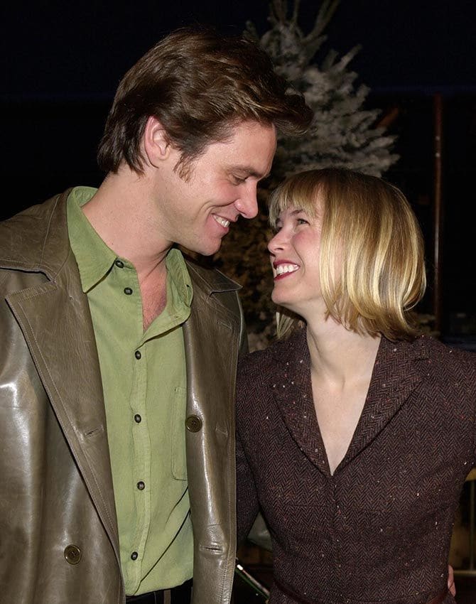 Jim Carrey con Renée Zellweger