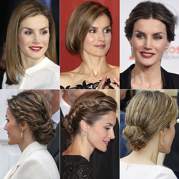 Si bien en las ocasiones más especiales arriesga y da un paso más, para su día a día la soberana opta por su look favorito, el pelo liso.
