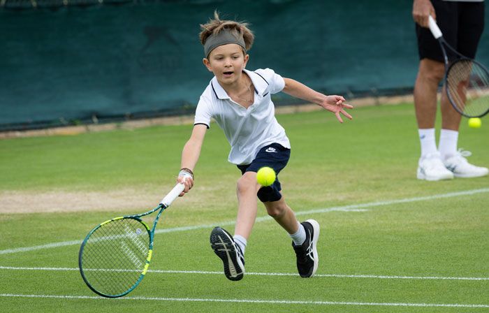 Stefan, el hijo de Novak Djokovic, en Wimbledon