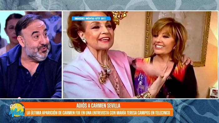 El director de televisión Yusán Acha Frías hablando de María teresa Campos 