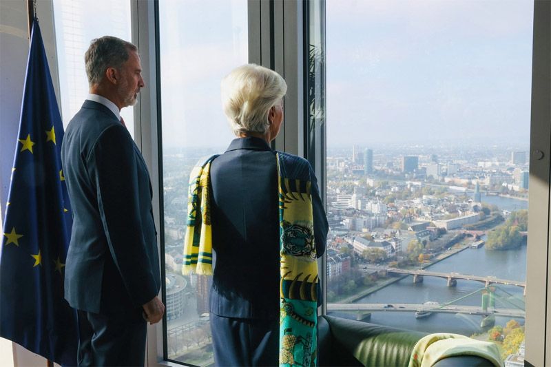 El Rey con Christine Lagarde