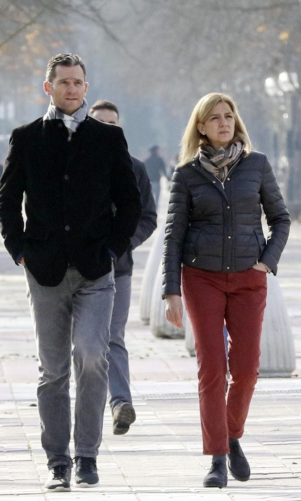 Princess Cristina Of Spain And Family Sighting In Vitoria - December 27, 2016