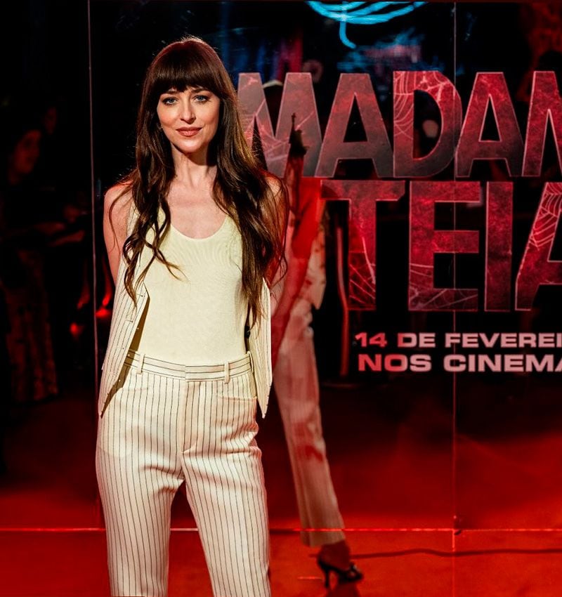 Dakota Johnson en la presentación de 'Madame Web' en Brasil