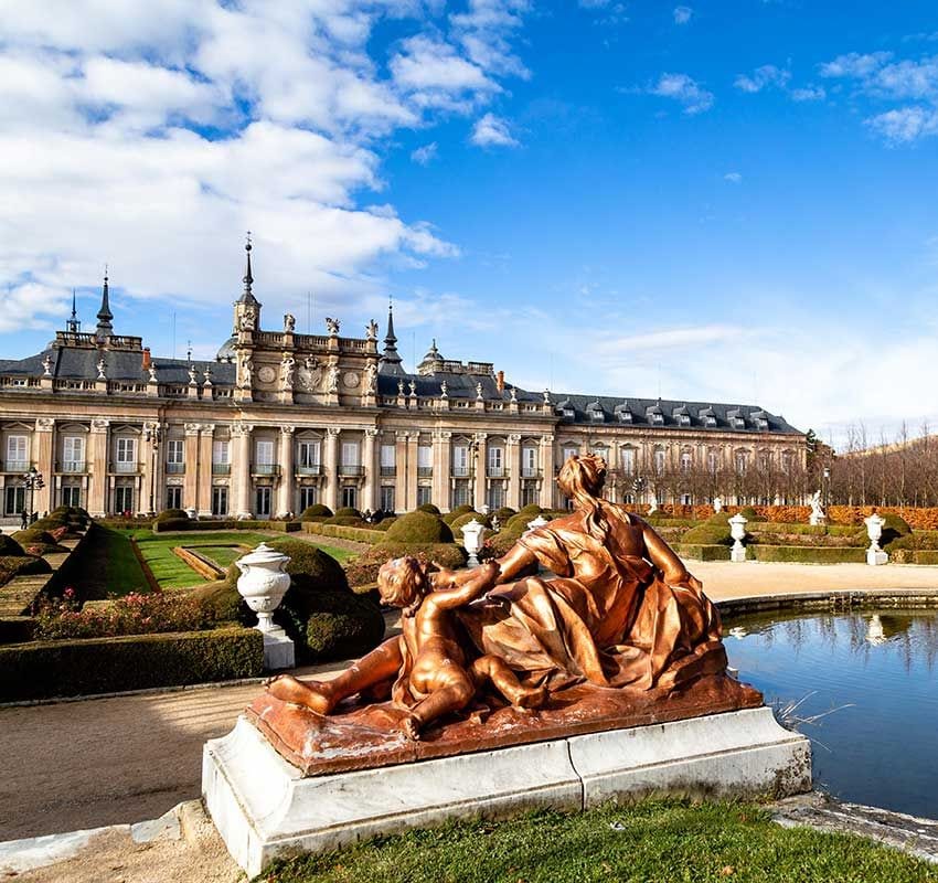 La Granja de San Ildefonso, jardines y palacio, Segovia