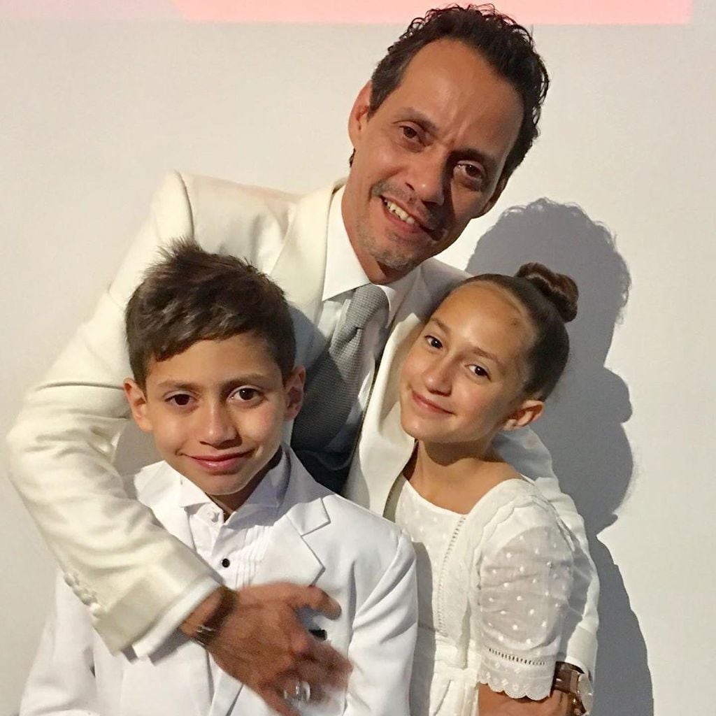 Marc Anthony and twins Max and Emme