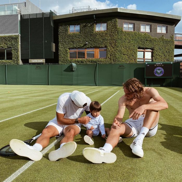 Fernando Verdasco con su hijo Mateo