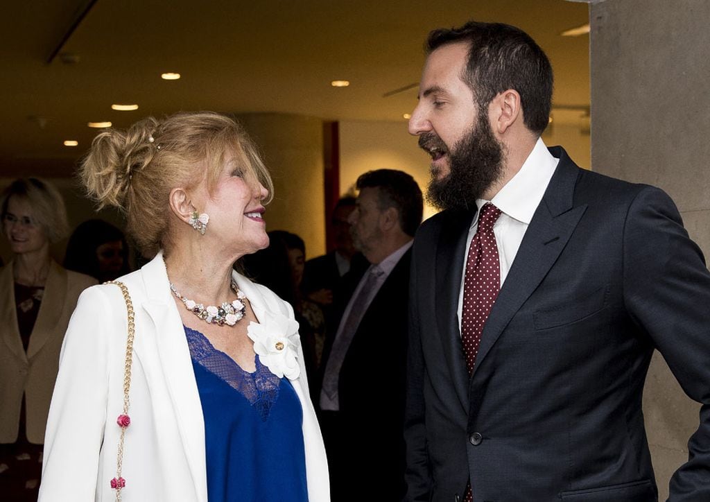 La baronesa Thyssen y su hijo Borja