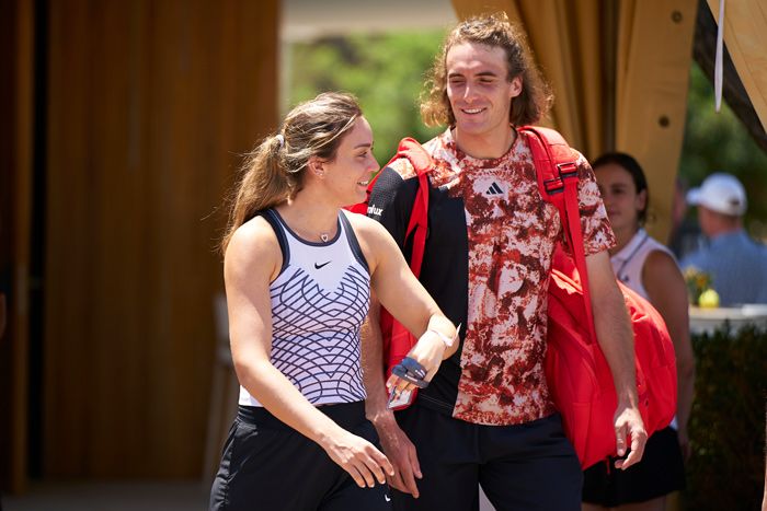 Paula Badosa y Stefanos Tsitsipas