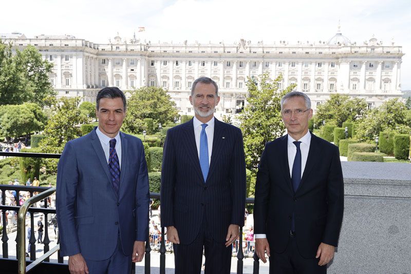 Don Felipe en el acto de la OTAN