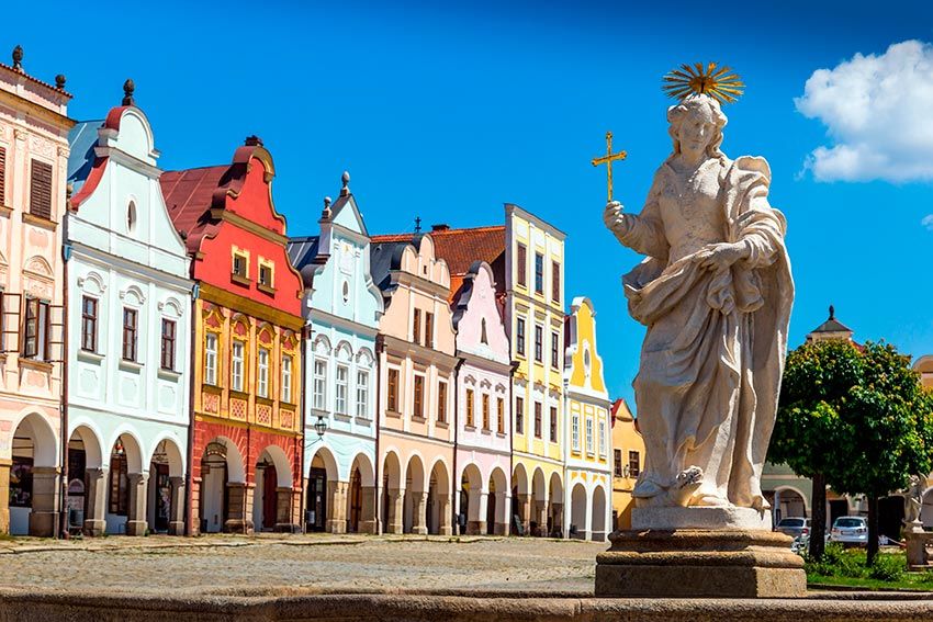 telc republica checa estatua