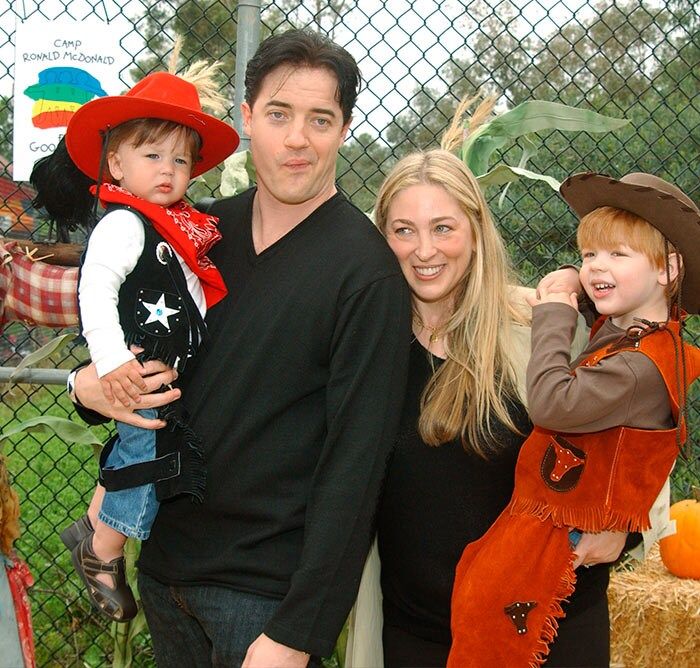 Brendan Fraser y sus hijos