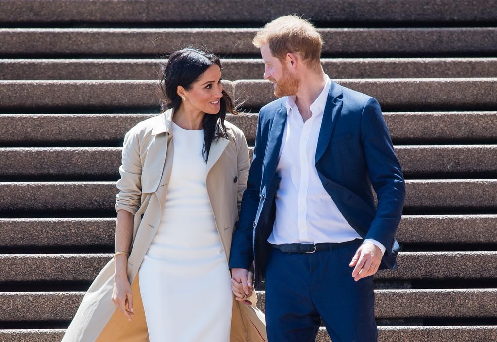 Príncipe Harry y Meghan Markle en Sidney en octubre de 2018