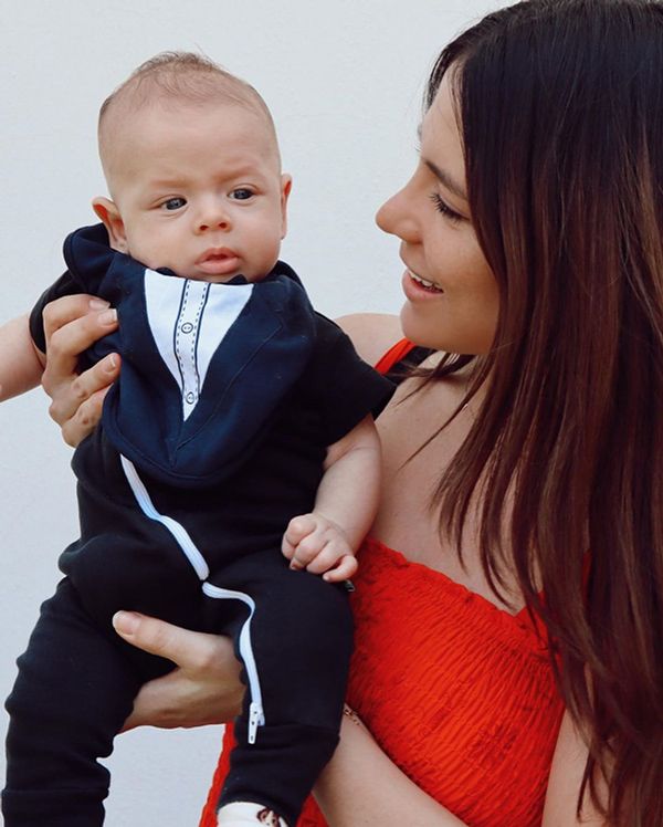 Sarah Kohan y su hijo Noah