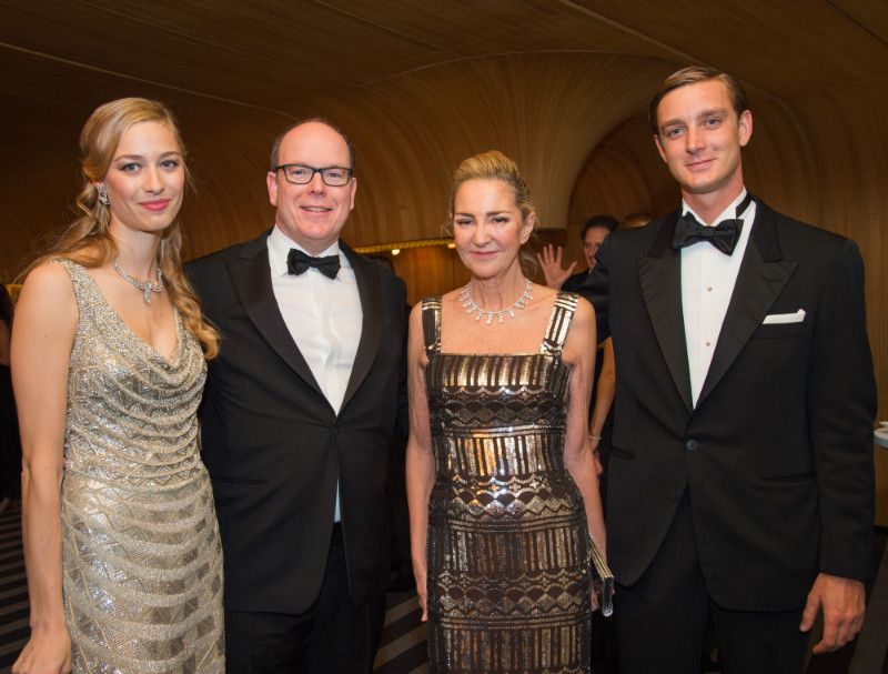 Beatrice Borromeo, Pierre Casiraghi, Alberto de Mónaco y Paola Marzotto