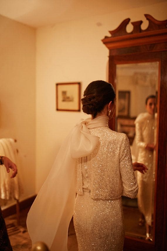 Laura Corsini en su boda