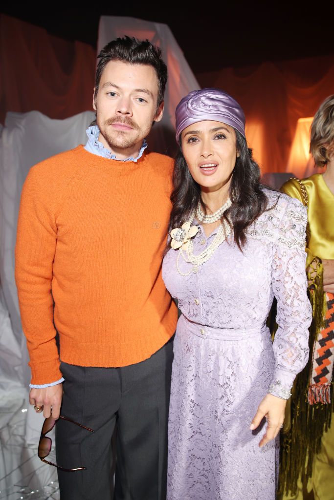 Salma Hayek y Harry Styles muestran su apoyo a Alessandro Michele 