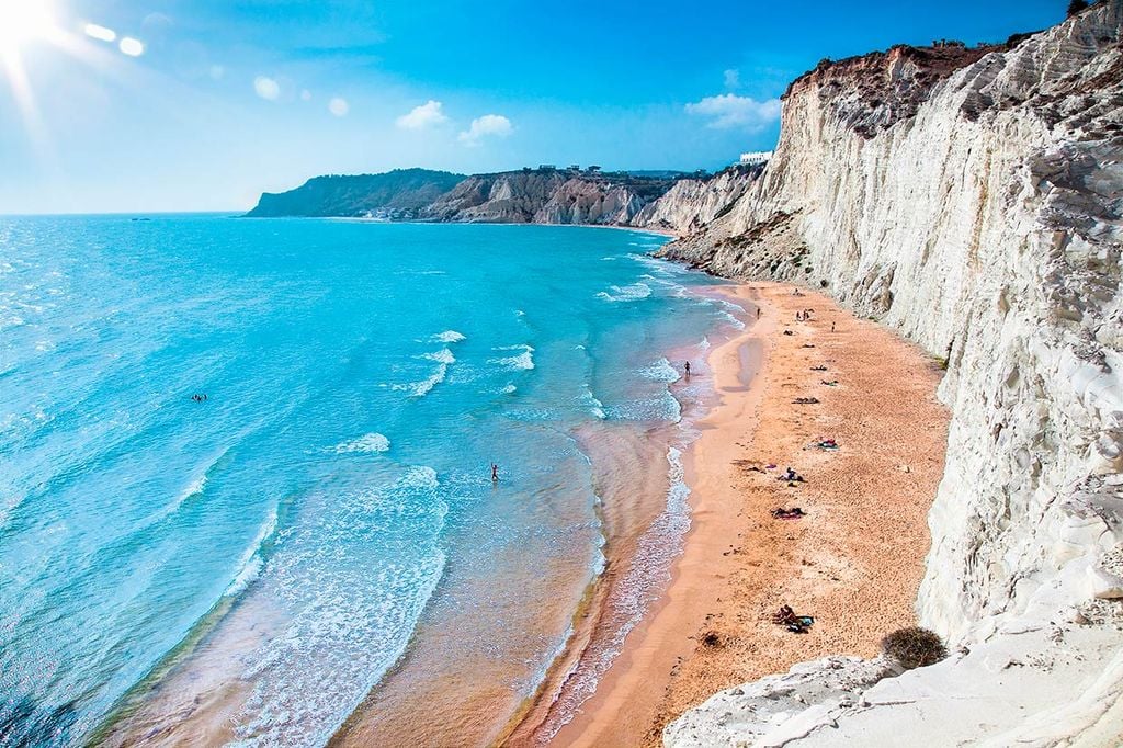 Escalera del turco sicilia italia playas