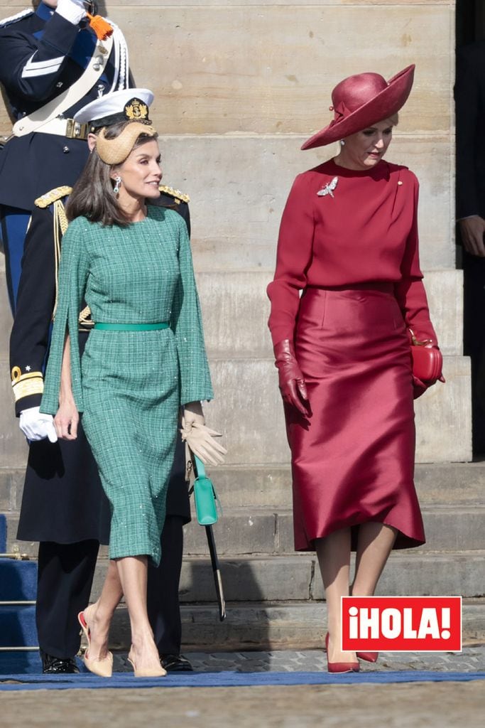 reina Letizia look Ámsterdam