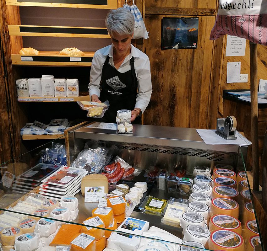 Tienda de Grindelwald, Alpes suizos.