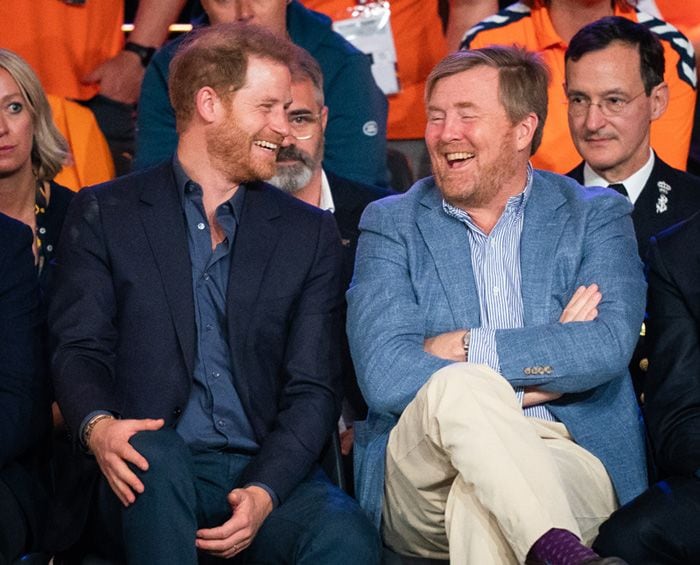 Príncipe Harry y el rey Guillermo de Holanda, juntos en la final de los Juegos Invictus