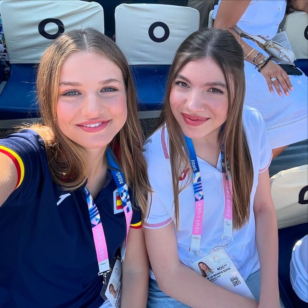 La princesa Leonor y la infanta Sofía en los Juegos Olímpicos de París de 2024