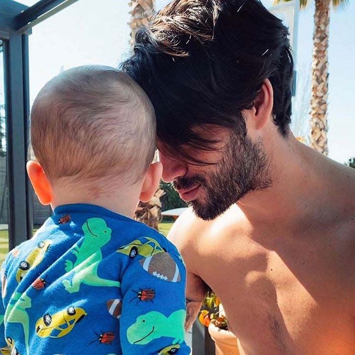 Isco Alarcón y su hijo Theo