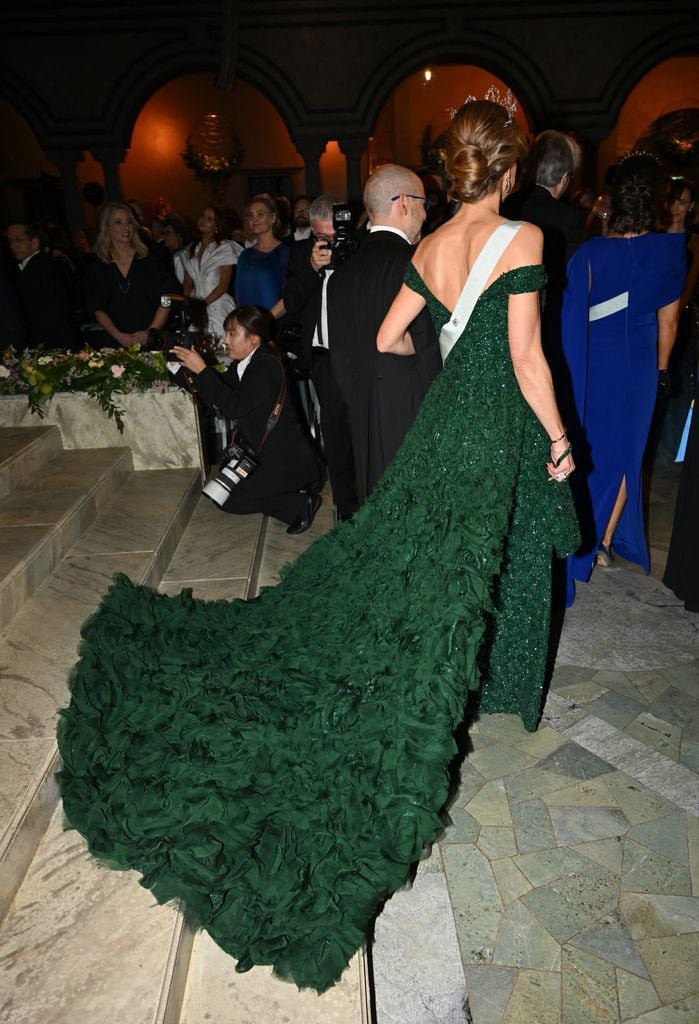 Magdalena de Suecia Premios Nobel vestido verde