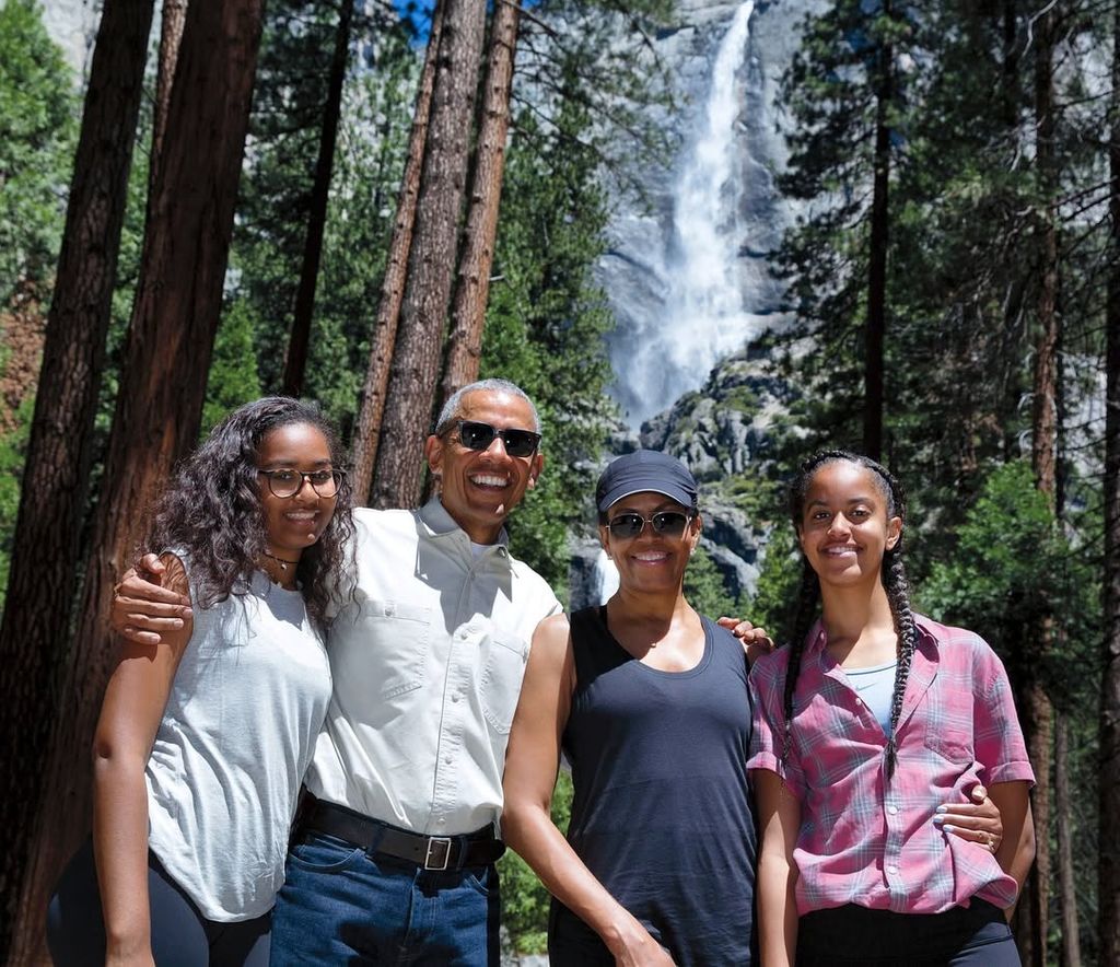 Barack Obama y su familia