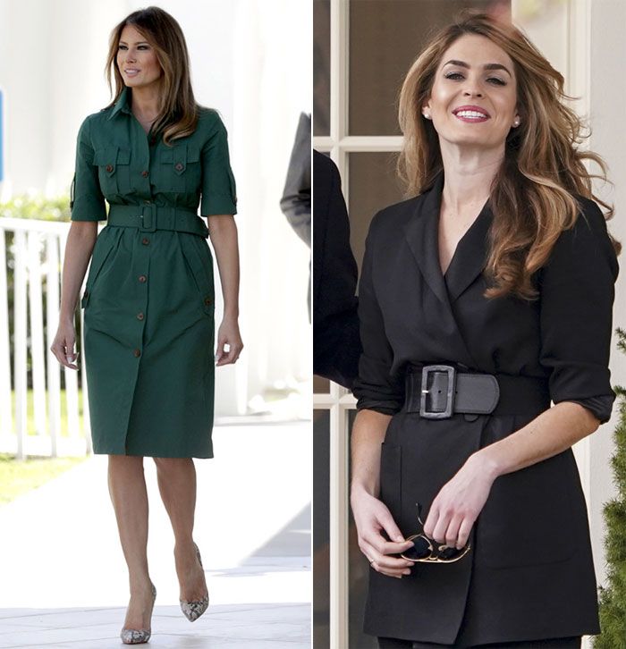 Melania Trump y Hope Hicks