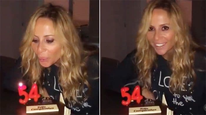 Marta Sánchez celebra su cumpleaños en Canarias con  'los dos amores de mi vida'