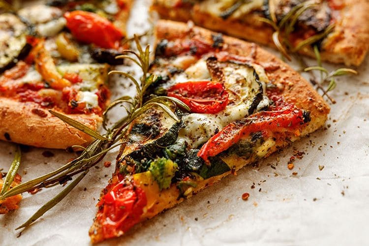 pizza verduras