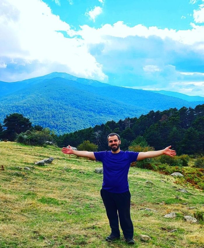 Pablo Díaz disfrutando de un día en el campo