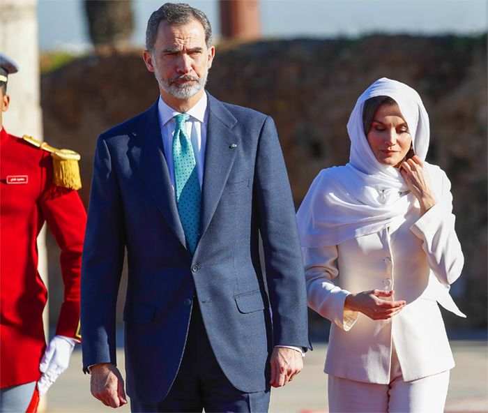 Felipe VI y doña Letizia en su viaje oficial a Marruecos