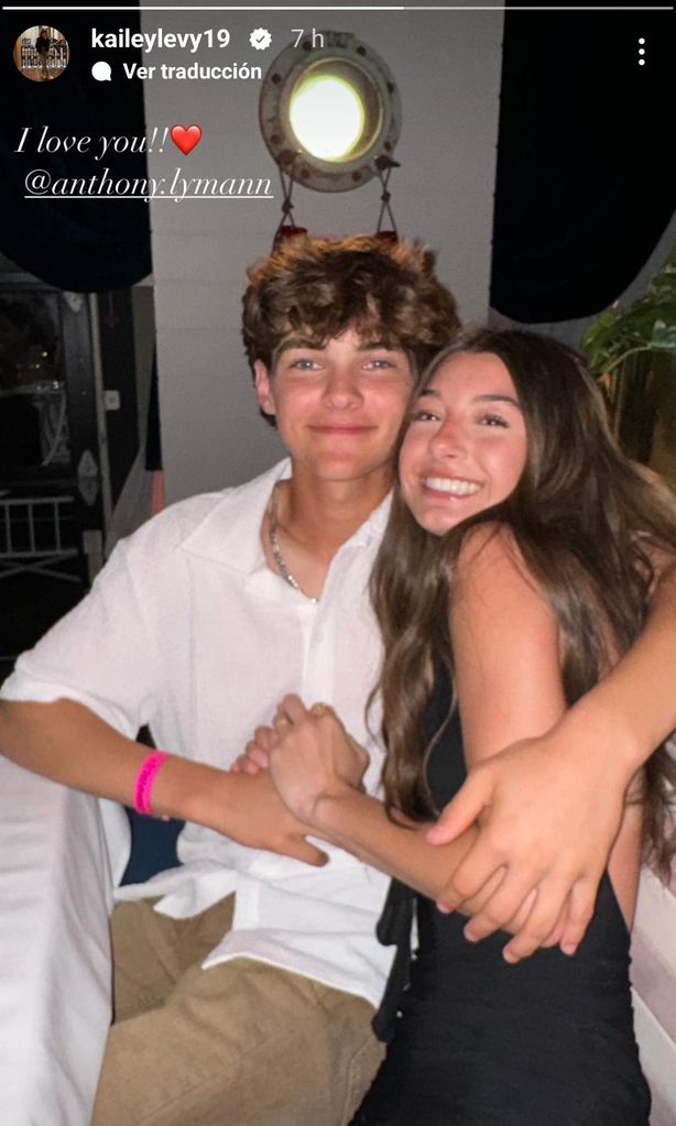 Kailey Levy y su novio Anthony Lymann