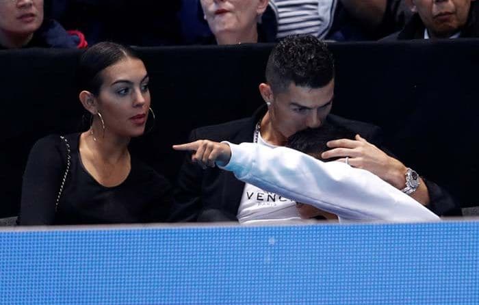 Georgina Rodríguez, Cristiano Ronaldo y Cristiano Ronaldo Jr.