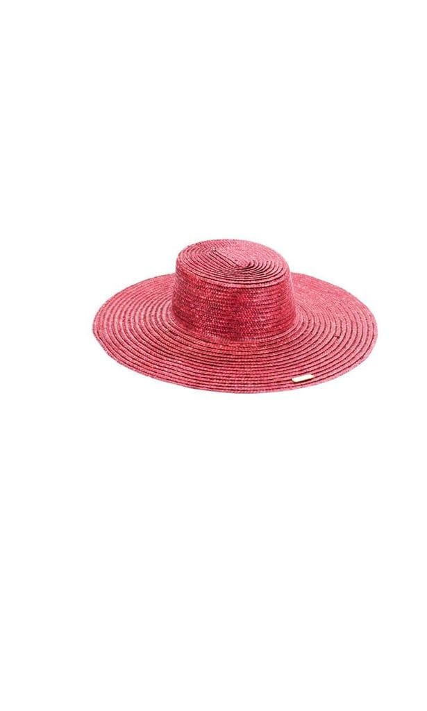 Sombrero de paja canotier con maxiala (85€), de Zahati.