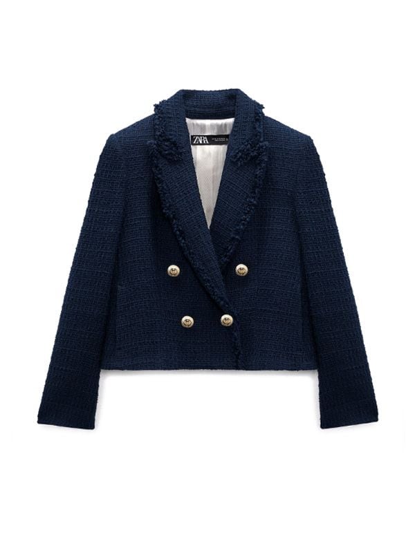 chaqueta tweed zara