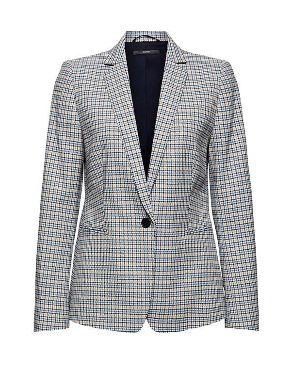 Blazer de cuadros de El Corte Inglés