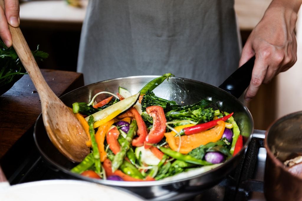 Cocinar verduras