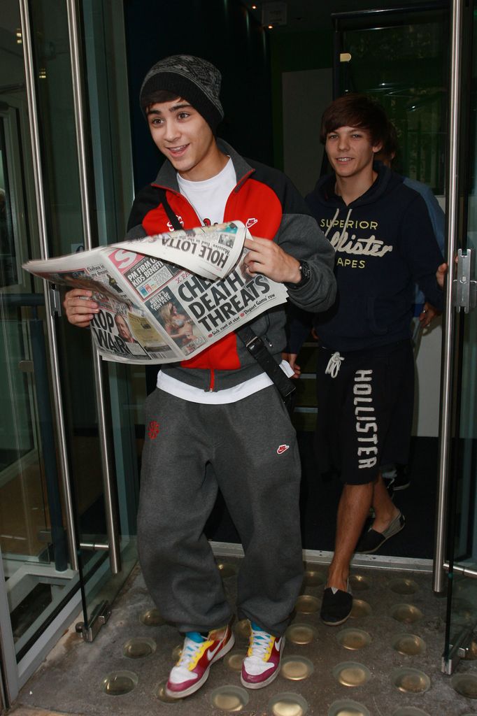 Zayn Malik y Liam Payne, en segundo término, en Londres el 6 de octubre de 2010