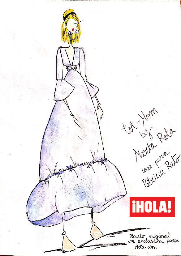 Boceto vestido Patricia Rato