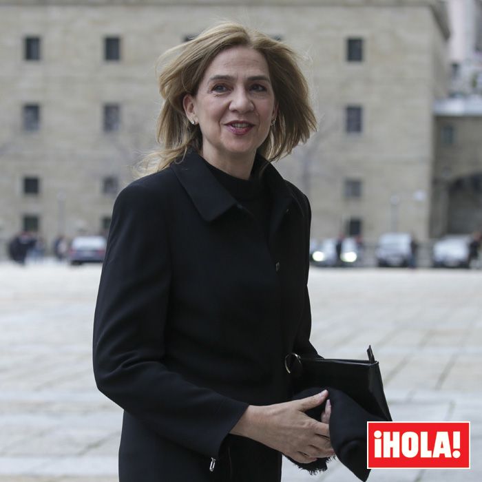 La infanta Cristina en la misa de don Juan de Borbón