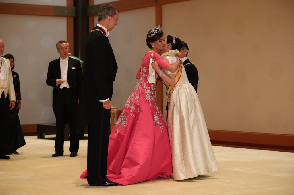 Reyes Felipe y Letizia en la entronización de Naruhito de Japón el 22 de octubre de 2019